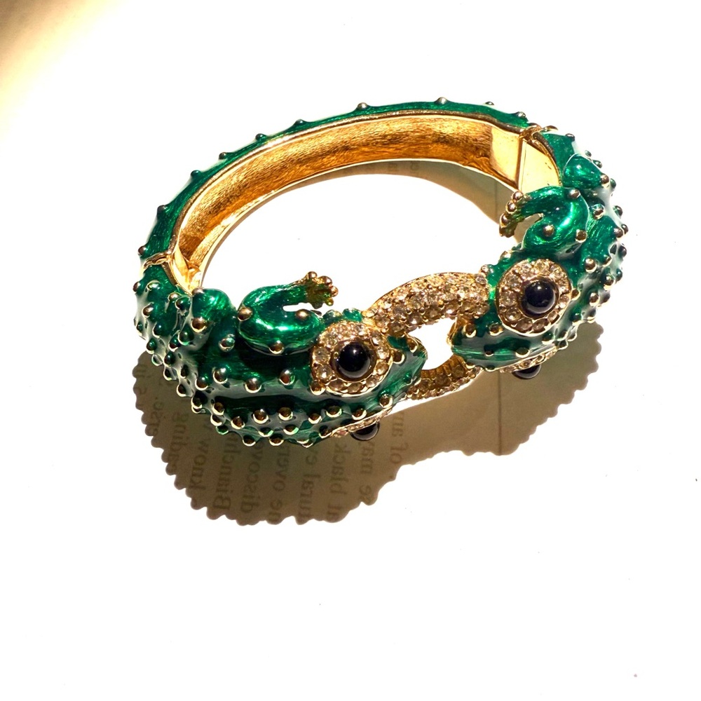 Legendary CINER brand Double Frog Clamper Bracelet. $495